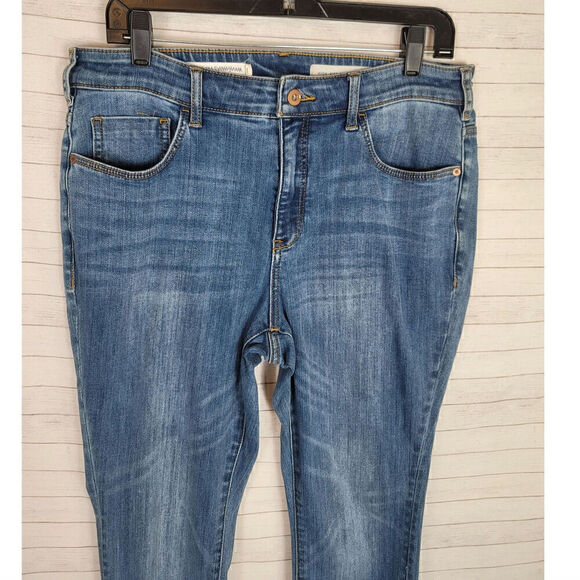 PILCRO & THE LETTERPRESS HIGH RISE SKINNY MID WASH JEANS, SZ 31 - Picture 2 of 14